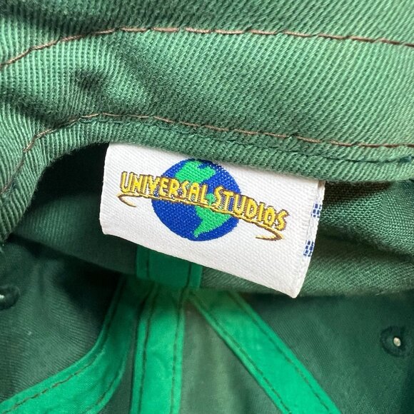 Universal Studios Green Strapback Baseball Hat Cap Distressed Dad Patch Logo - Picture 8 of 10